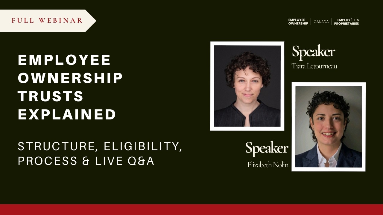 Employee Ownership Trusts (EOTs) Explained & Live Q&A (Webinar)