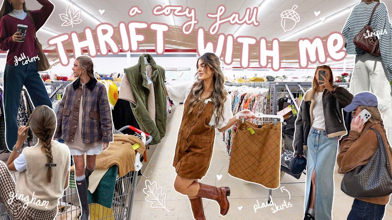 THRIFT WITH ME for the perfect FALL WARDROBE *plaid, gingham, boots + more!* 