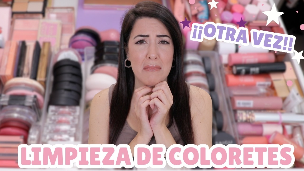 BYE BYE a la mitad de mis COLORETES | LIMPIANDO MI COLECCION de COLORETES