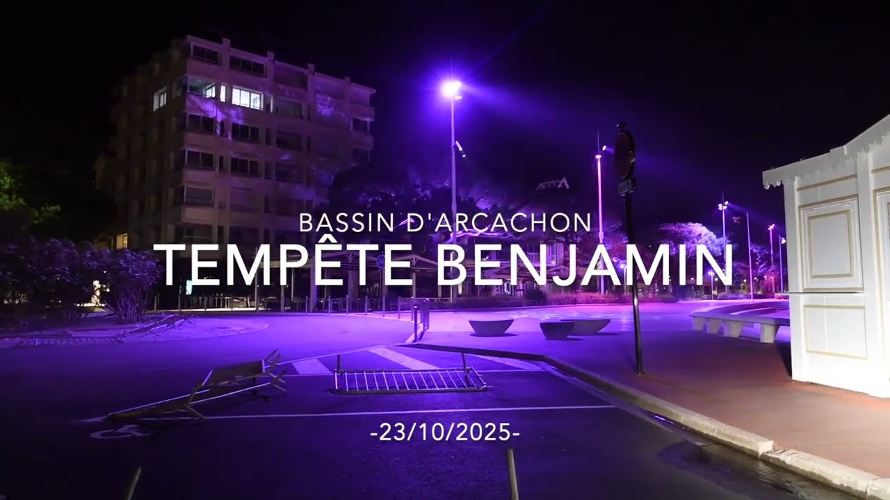 Temp&ecirc;te Benjamin sur le Bassin d'Arcachon