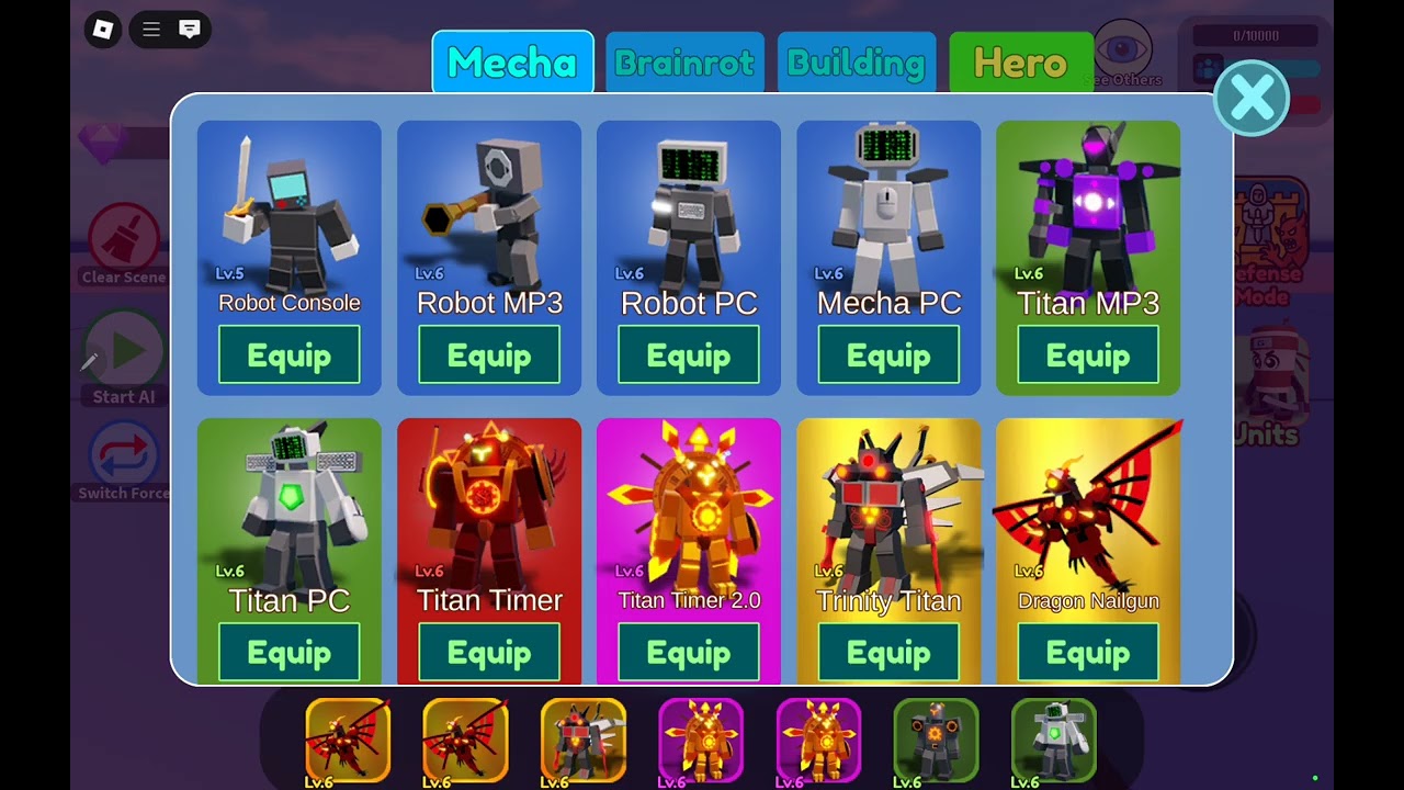 The bug is still there!!!!!!!(Brainrot vs Mecha)