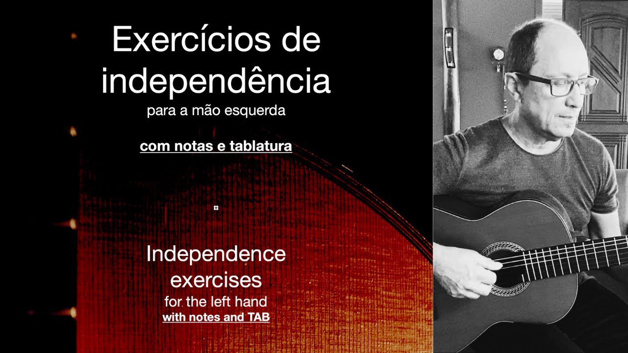 Independência dos dedos da mão esquerda