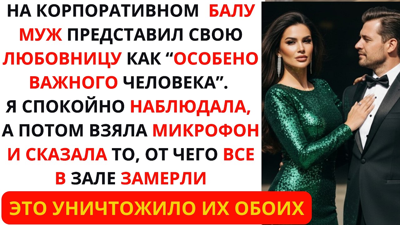 На корпоративе я Увидела измену Мужа -Зал замер, когда я заговорила. Любовница была уничтожена, да и