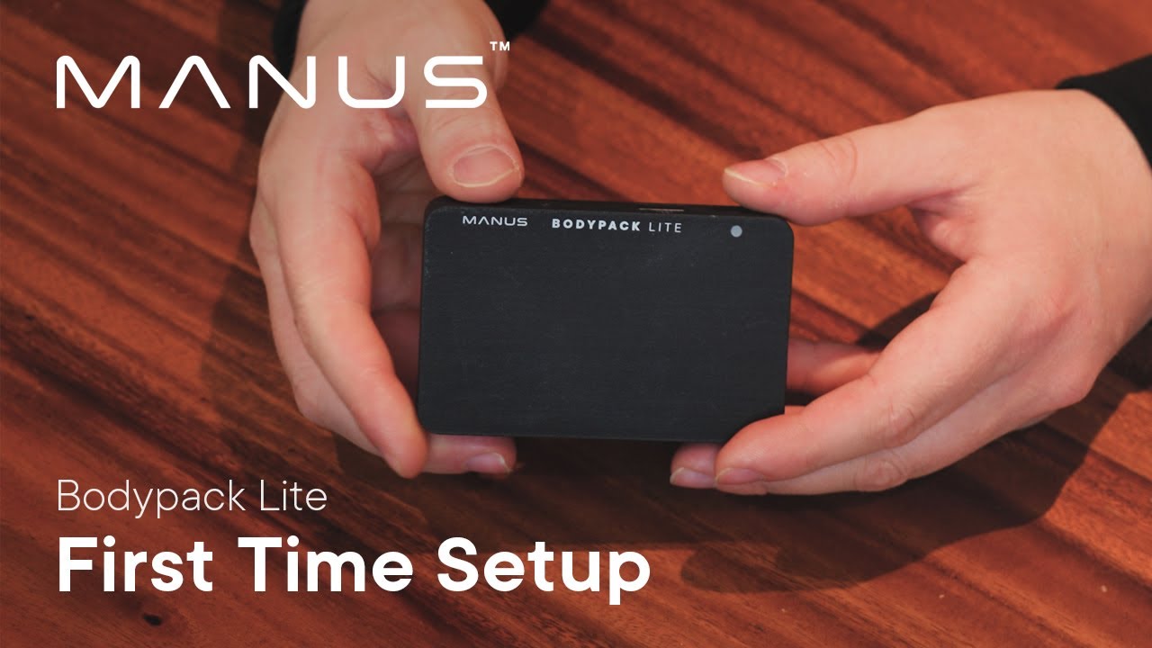 MANUS Bodypack Lite | First Time Setup