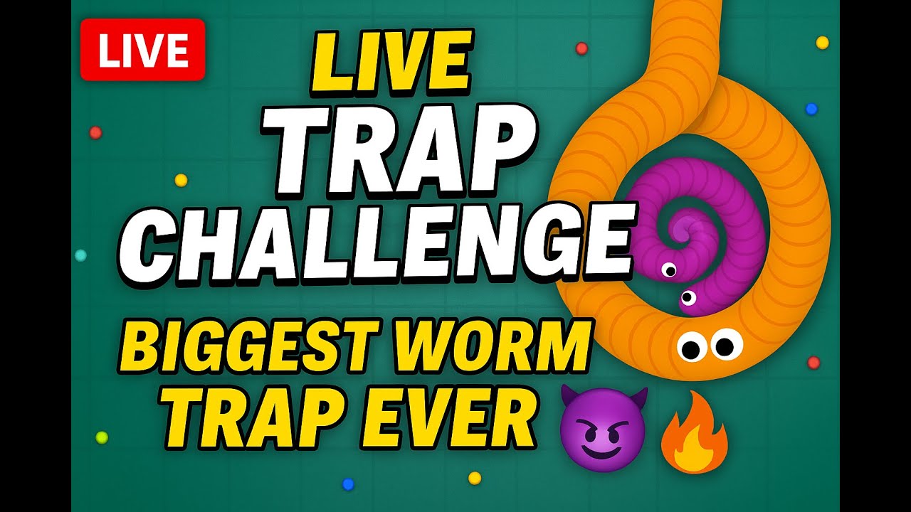 Biggest Trap Challenge in Wormate.io &ndash; Live 9AM | MrDeepGamin #wormate #wormateio #shortsfeed #live