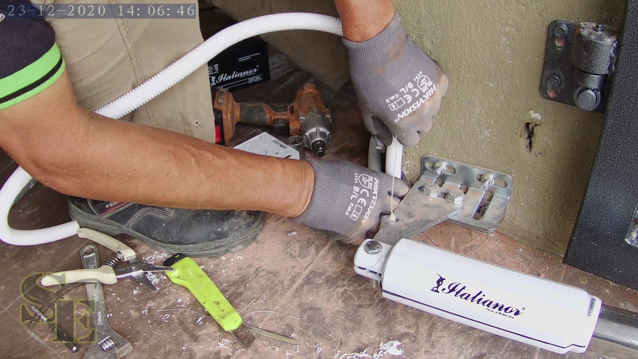 How to install italianor IT-311 swing arm motor （Left Side） Cara Pasang Autogate Swing arm Motor