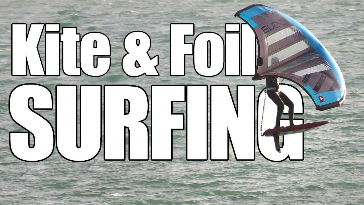 Foil and Kite Surfers at Rhosneigr - Late Winter/Early Spring Windy Weather 2023 - Isle of Anglesey