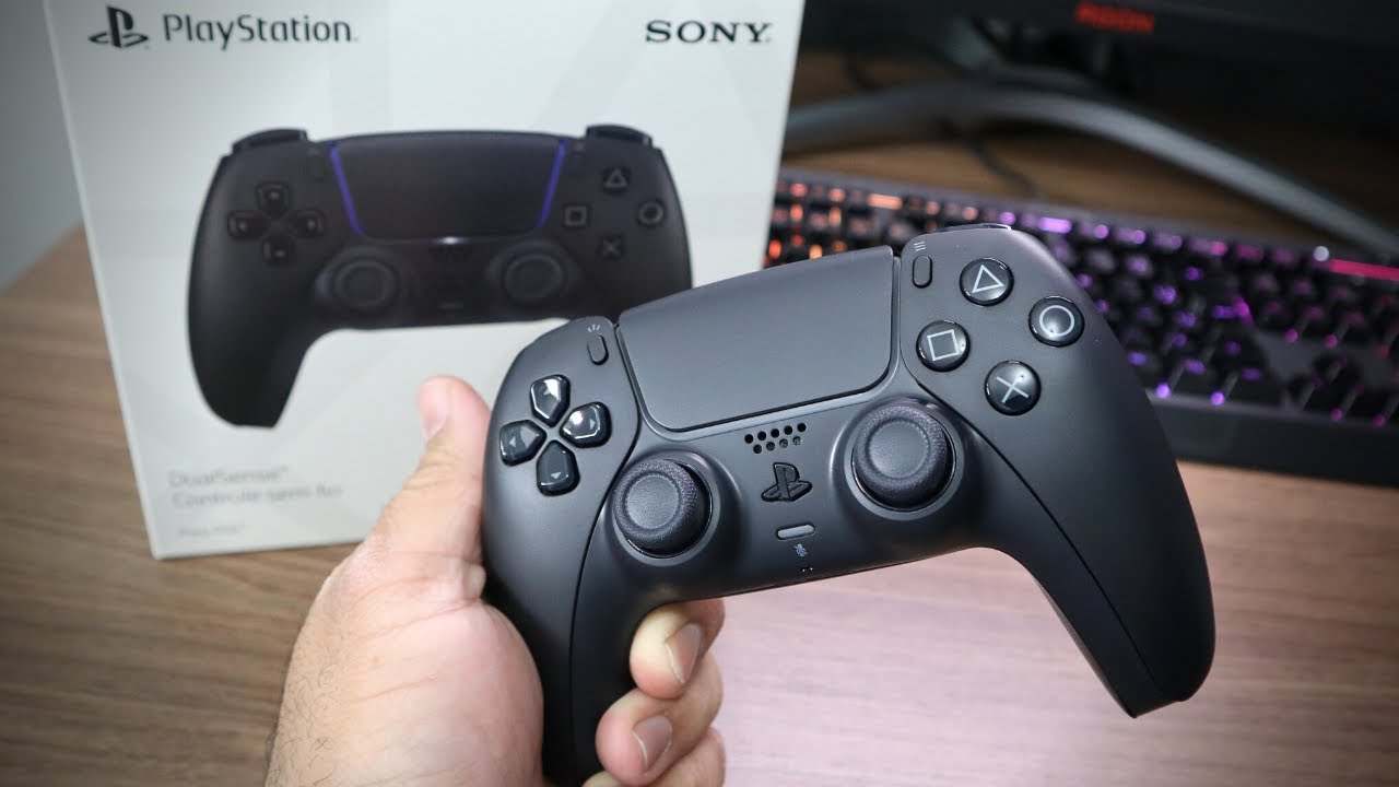 CONTROLE PS5 PRETO - MIDNIGHT BLACK (UNBOXING) DUALSENCE