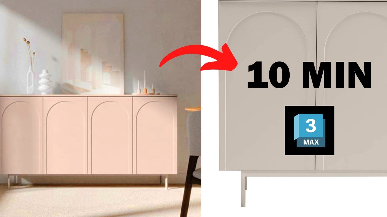 3ds Max Console Table Modeling | Complete Spline to 3D Process