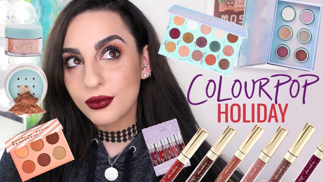 Colourpop Holiday Collection Swatches!