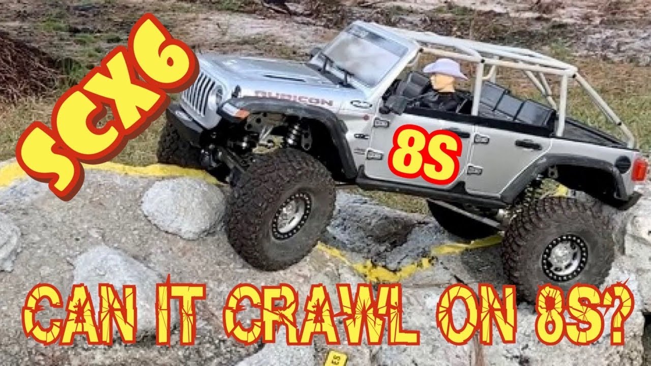 Can the SCX6 CRAWL on 8s? Lets find out!!