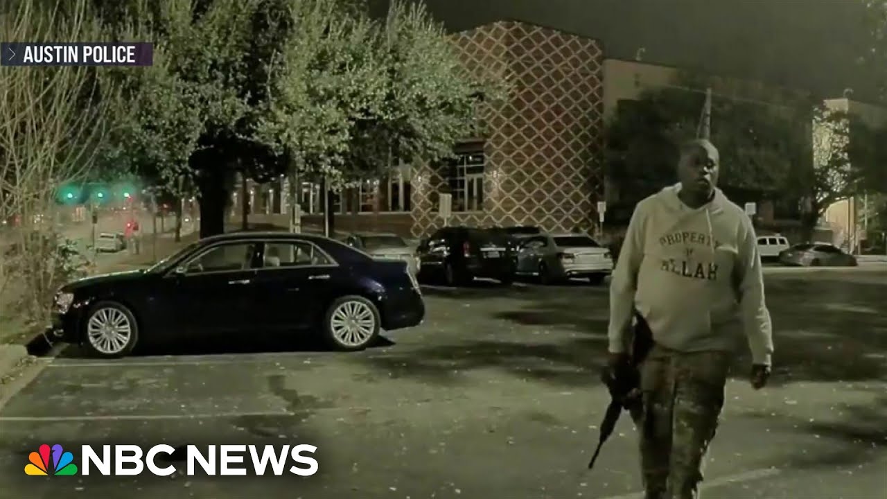 Dramatic bodycam footage shows moment police shoot gunman