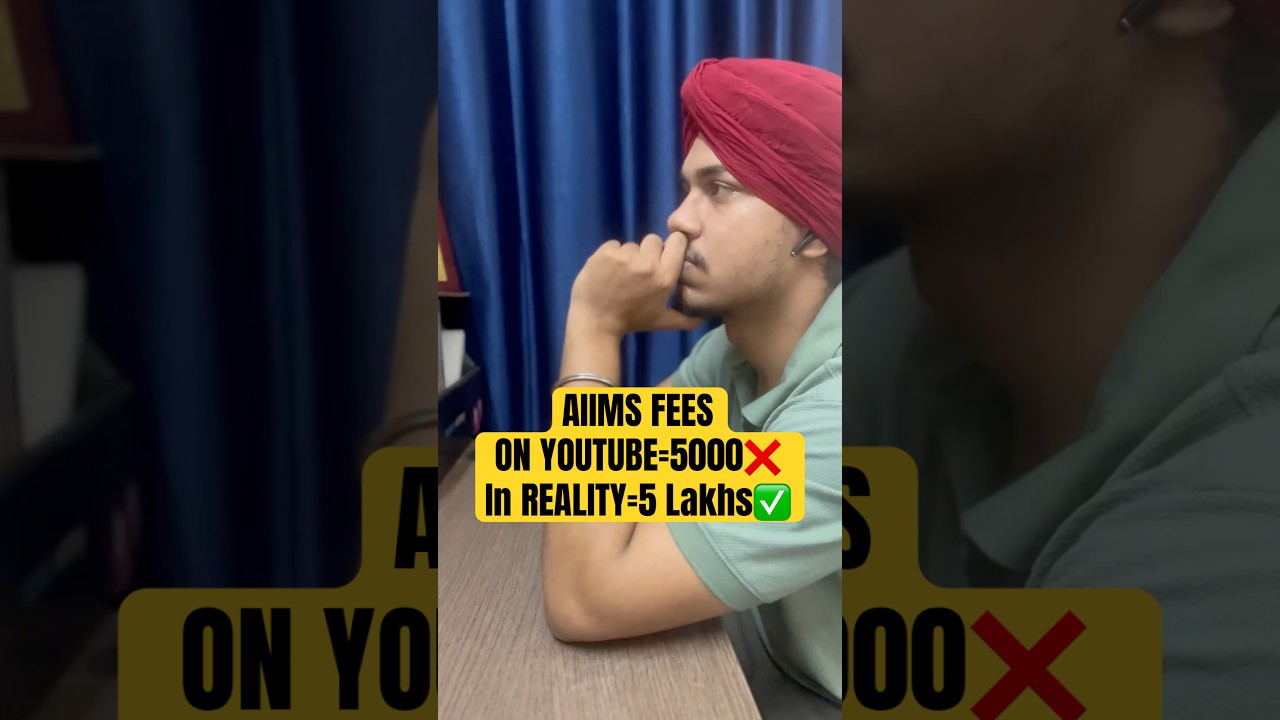 Does AIIMS also cost lakhs? In reality, the fee is 5 lakhs 😱 #aiims #fees #reality #neet2025 #scam