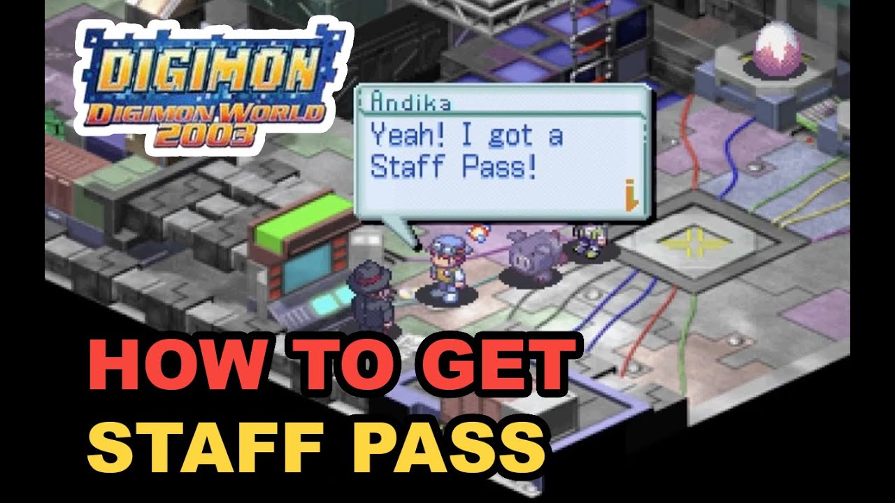 HOW TO GET STAFF PASS (PART 20) - DIGIMON WORLD 2003 / DIGIMON WORLD 3 (PS1)