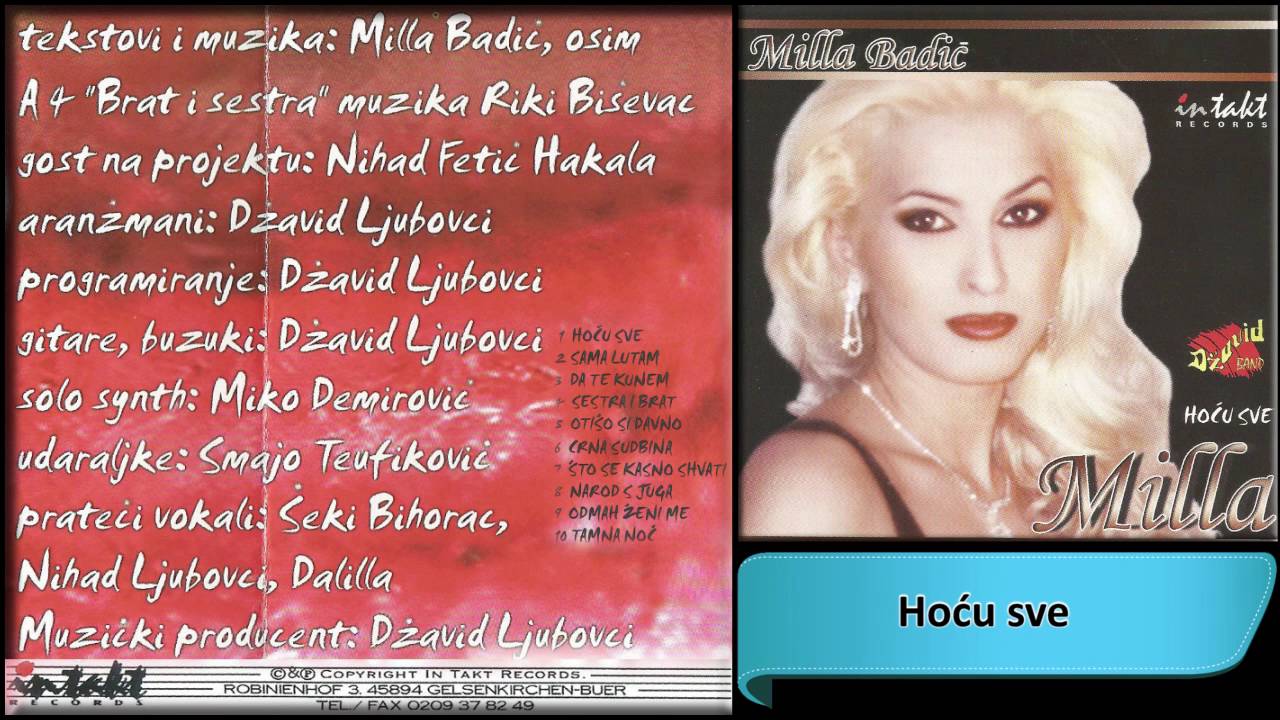 Milla Badic - Hocu sve - (Audio 2001) HD