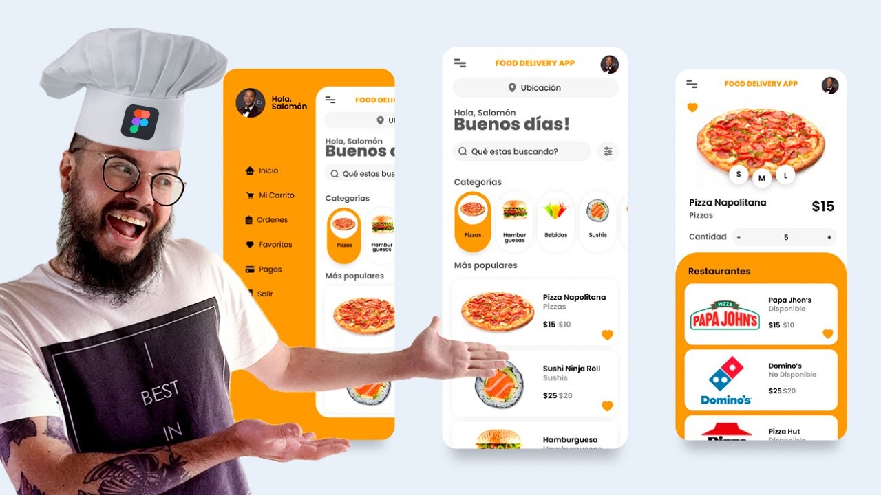 🔥 Diseño Food Delivery App UI en Figma + Tips 👾