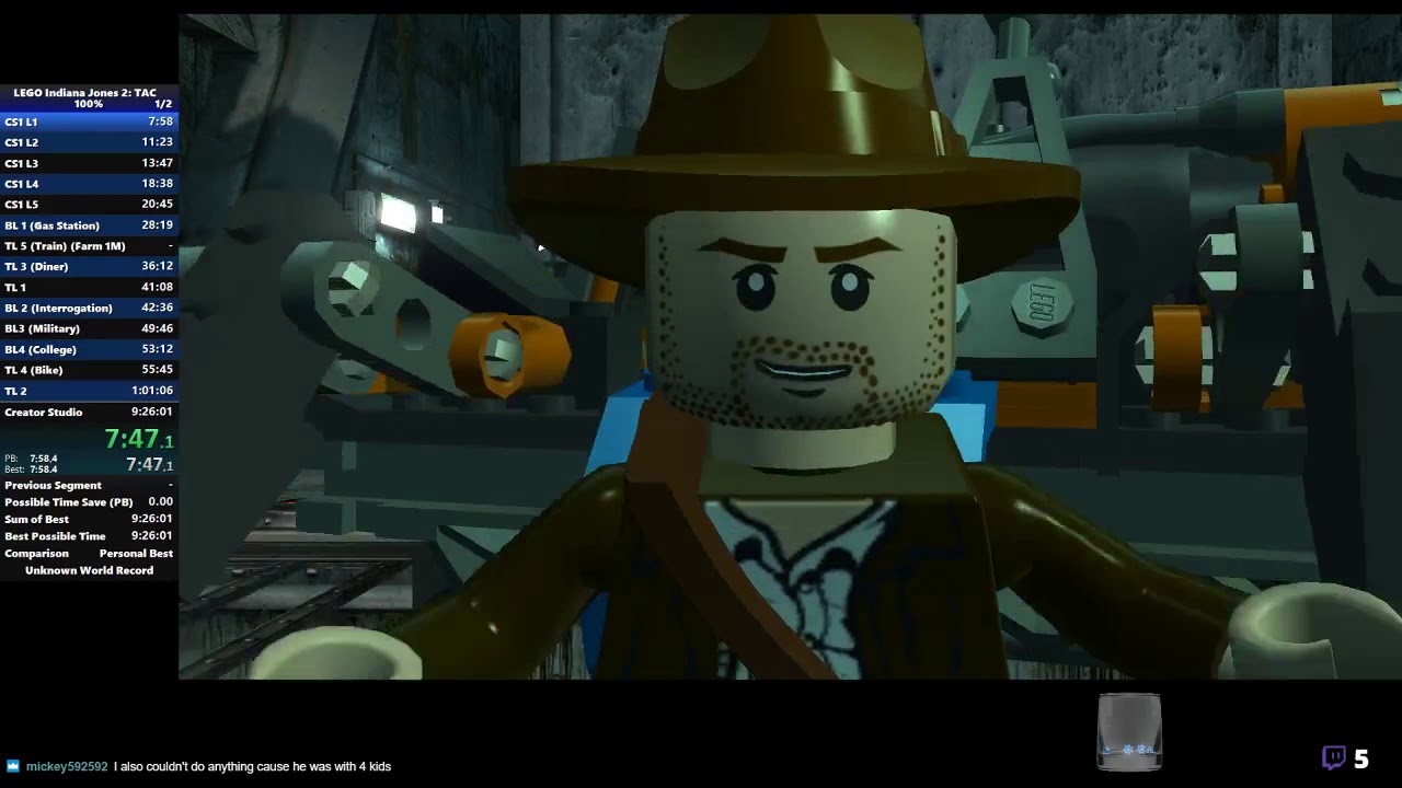 [Former WR] LEGO Indiana Jones 2: The Adventure Continues 100% Speedrun in 7:11:09