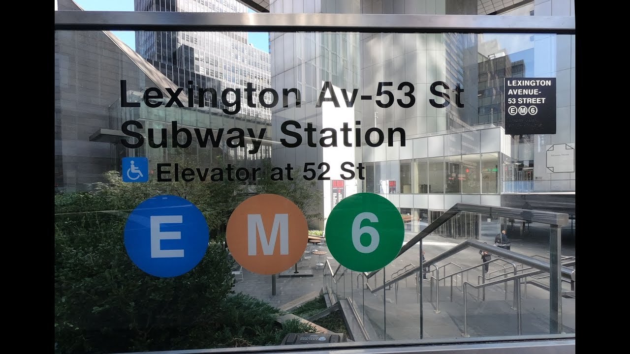 Lexington Avenue / 53rd Street Subway Station E M 6 Trains Manhattan New York City