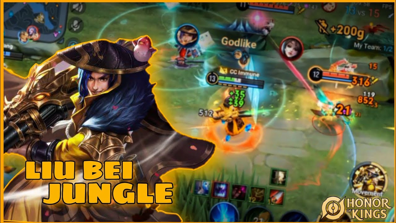 Liu Bei Jungle Build 2024 | Playsafe Gameplay | Honor of Kings Gameplay