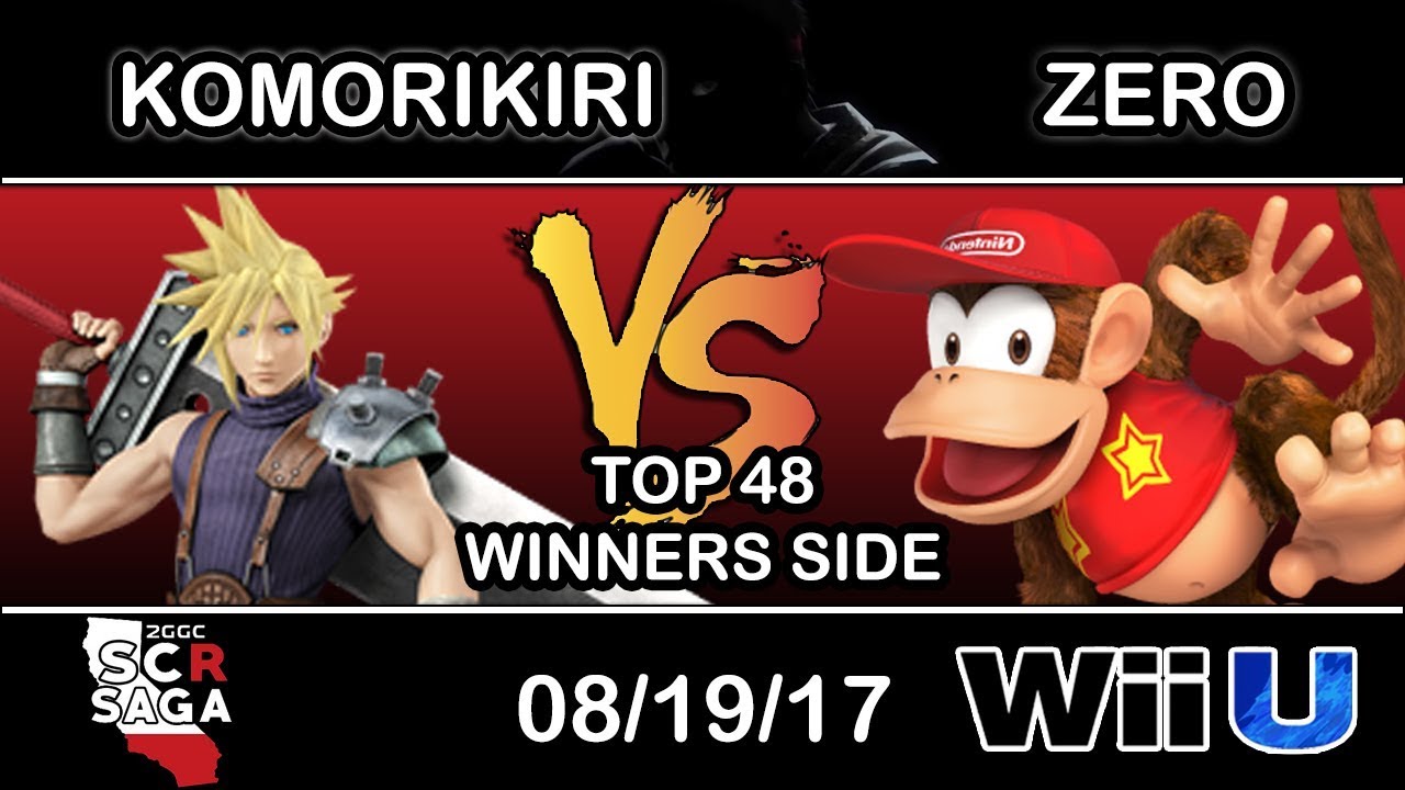 2GGC: SCR Saga - 2GG | komorikiri (Cloud) Vs. TSM | ZeRo (Diddy Kong) Top 48 Winners Side