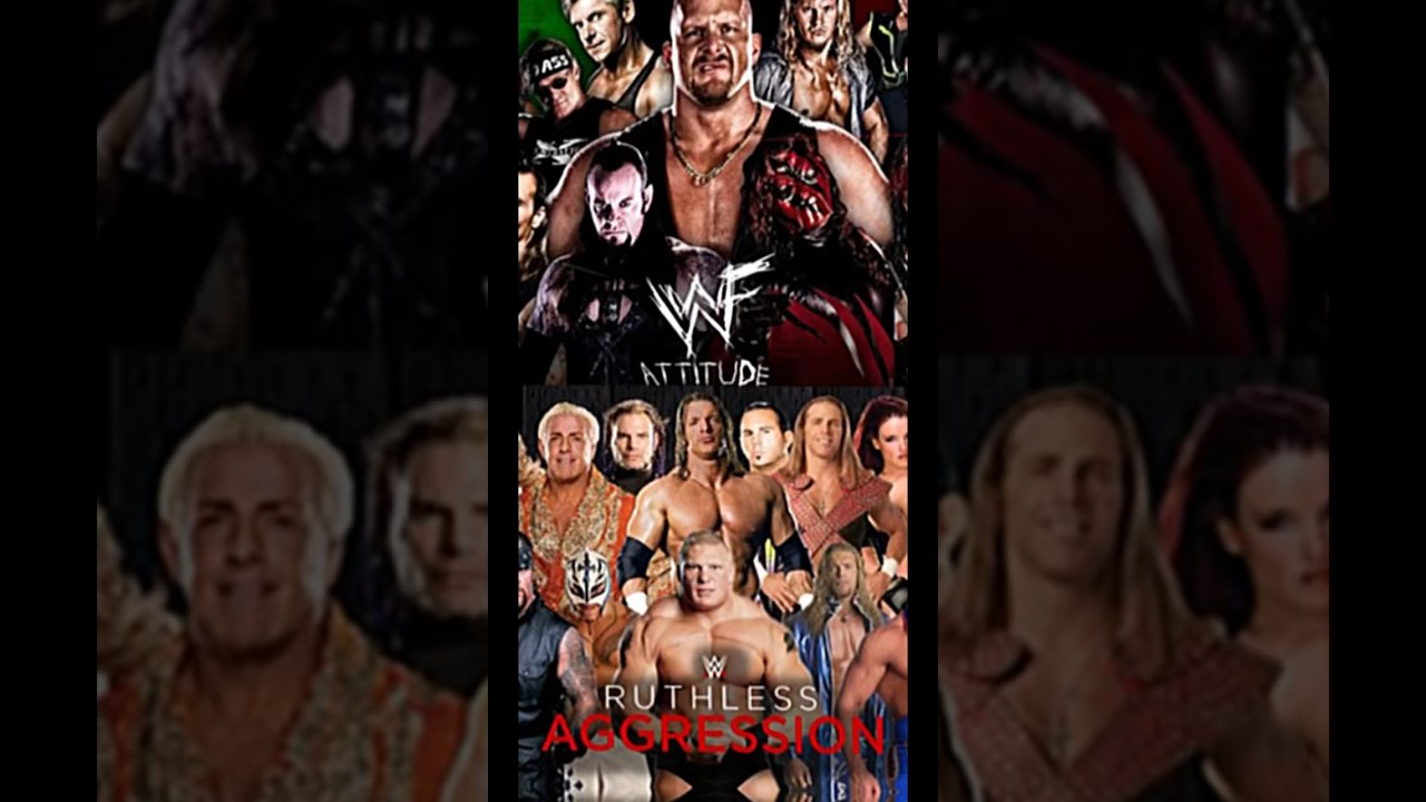 Best WWE Era? Attitude Era or Ruthless Aggression Era #wwe #ruthlessaggression #attitudeera