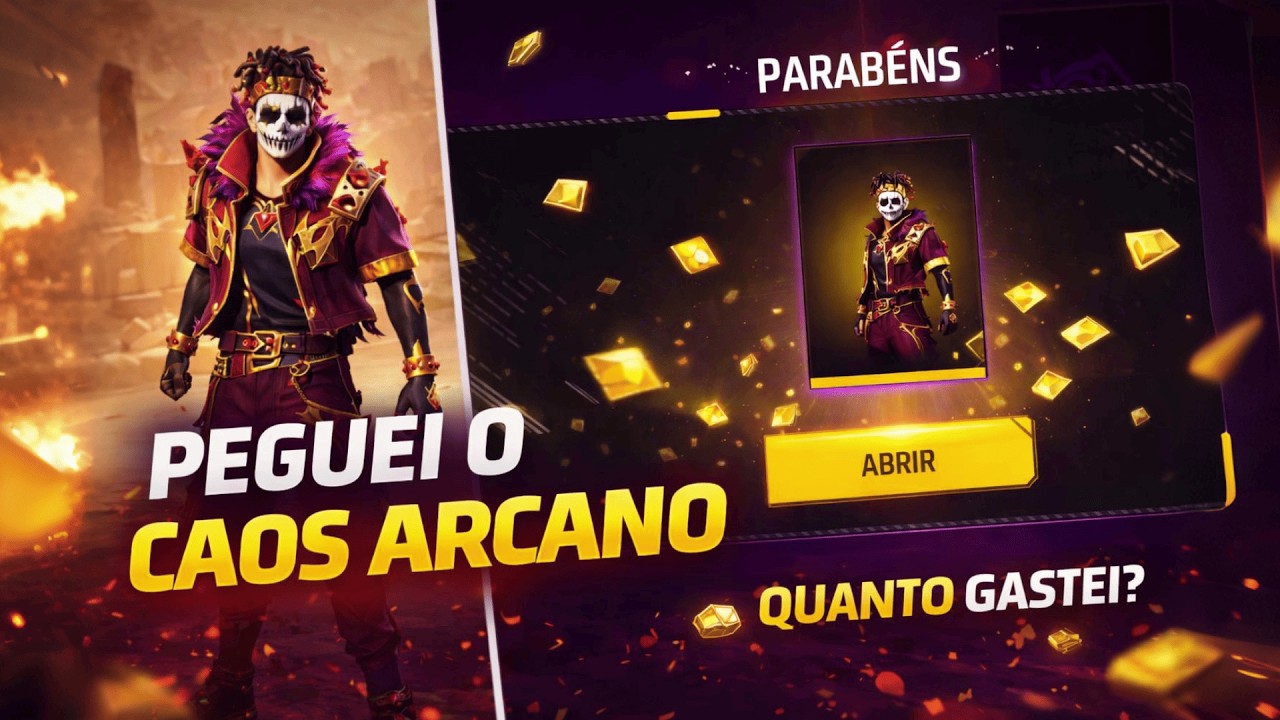 PEGUEI O CAOS ARCANO! 💀🔥 Quanto Gastei no Novo Conjunto?
