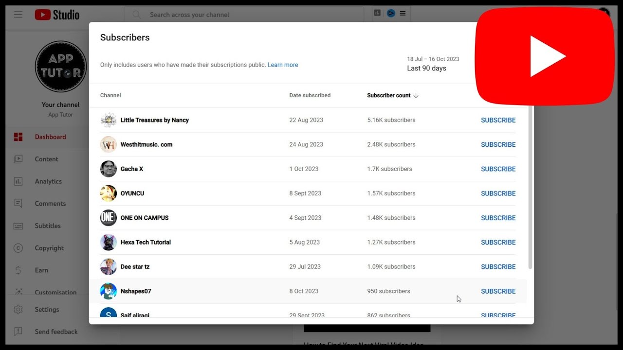 How to See Who Subscribed to You on YouTube