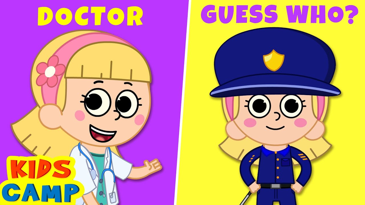 Learn Professions For Kids👮🏻&zwj;♀️🤔 | Toddler Learning Video | KidsCamp