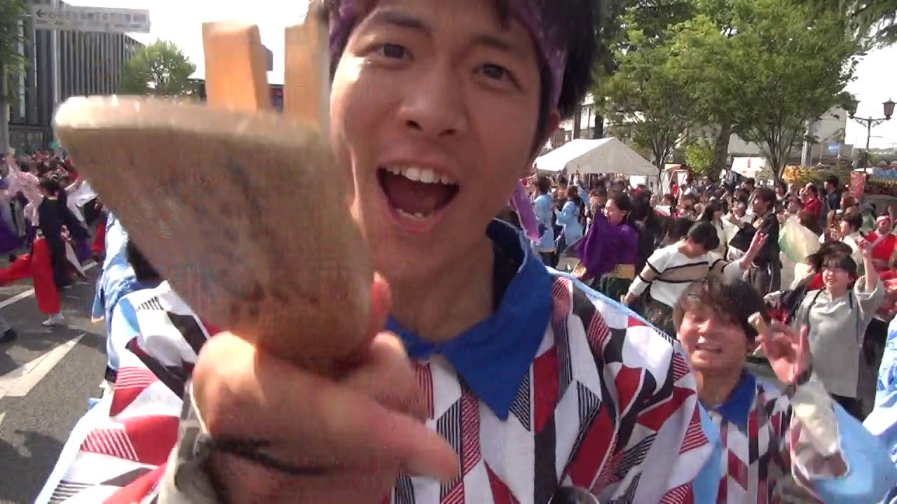 総踊り（男なら・黒田武士・フリーダム）・よさこいフェスタin新川市祭り2019（メイン会場）