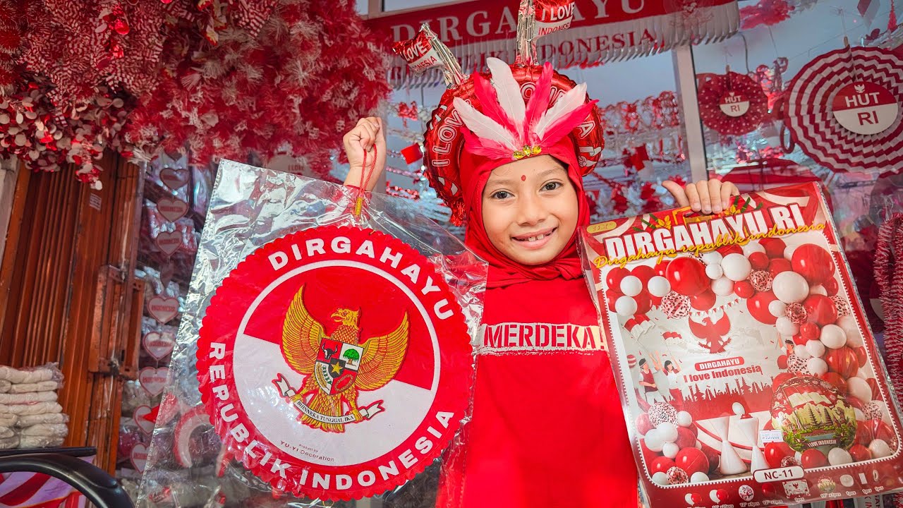 AQILA BORONG SERBA MERAH UNTUK 17 AGUSTUS
