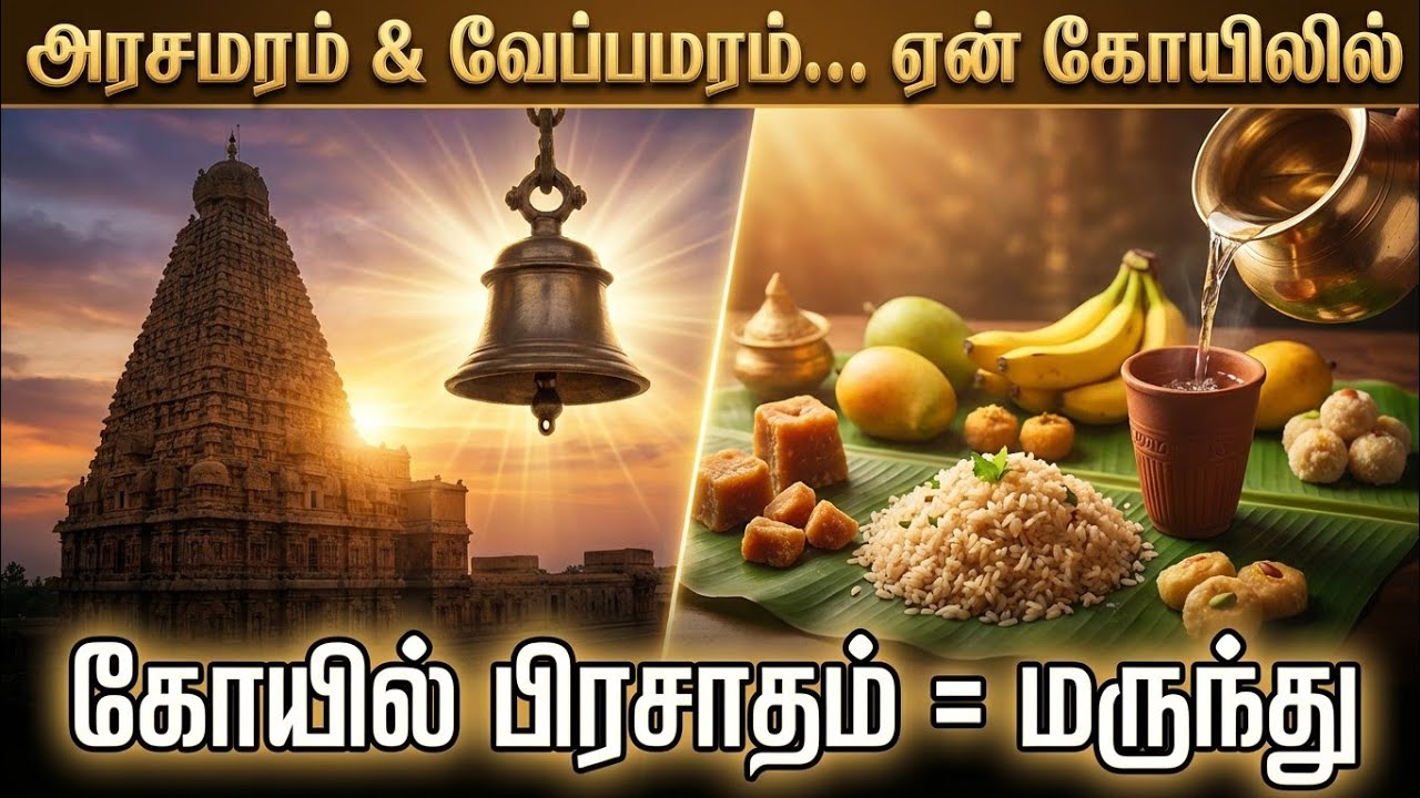 கோயில் மரங்களின் ரகசியம் 🌳 | Arasamaram & Veppamaram Science | Bhakti Facts