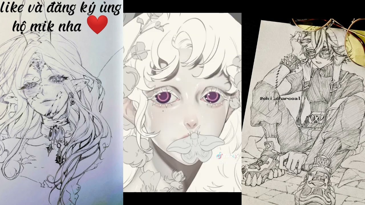 🌹// art tổng hợp tik tok//✨#xuhuong #art #vairalvideo #tiktok #drawing #viral_video