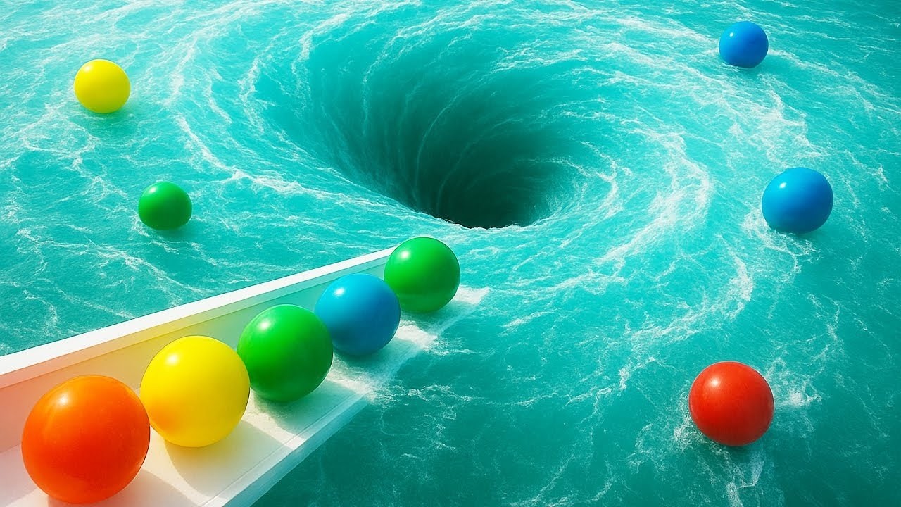 Marble Run Race ASMR 1000 Marbles Rain Gutter VS Mega Whirlpool ASMR Amakandu