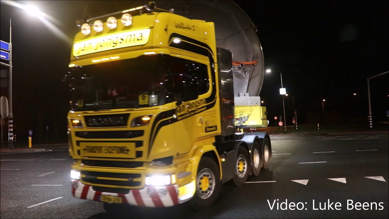Snelweg afgesloten wegens uitzonderlijk vrachttransport - Barneveld 11 04 2018