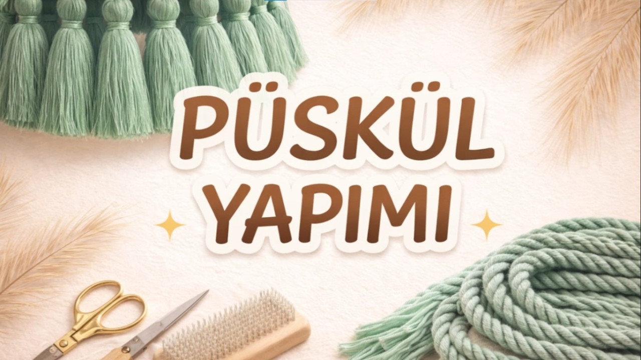 Makrome Avize İçin Püskül Yapımı ve Takılması | DIY Macrame Tassel Chandelier | Boho Decor