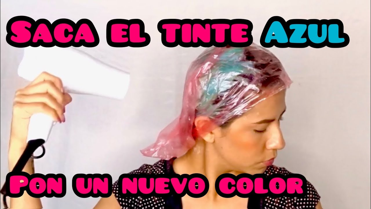 Como quitar el tinte azul 💙 y pasar a rosa 💖 *decoloración y extracción*