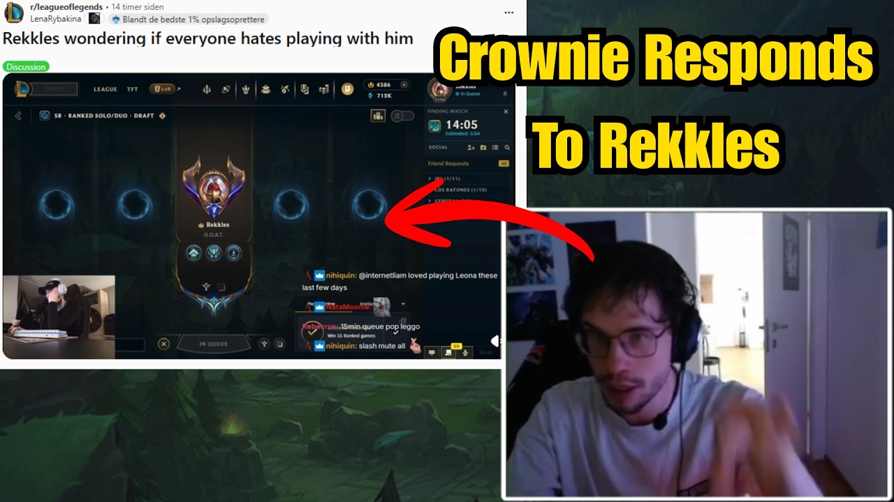 Кроуни отвечает на вопрос Рекклеса, неужели всем не нравится играть с ним?