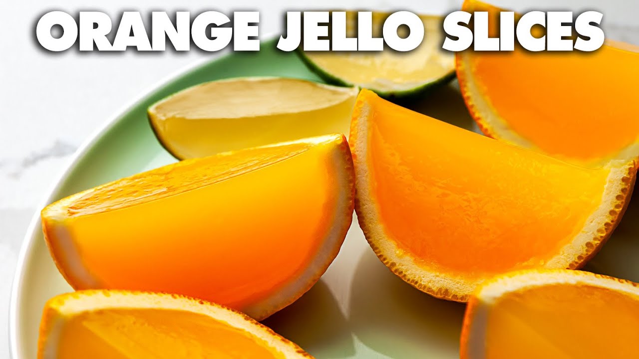 How to Make Orange & Lime Jello Slices - Orange & Lime Wedges Made of Jell-O!