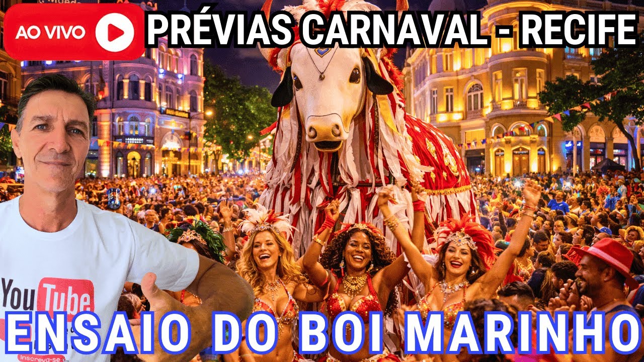 🔴ao VIVO o ENSAIO do BOI MARINHO + APRESENTAÇÃO dos PASSISTAS. VEM SIMBORA CURTIR COMIGO.
