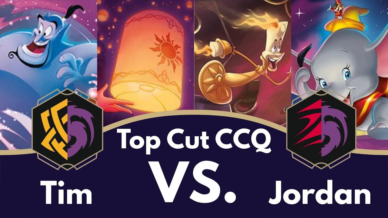 Disney Lorcana Top Cut CCQ $5k Gameplay | Amber Amethyst vs Ruby Amethyst