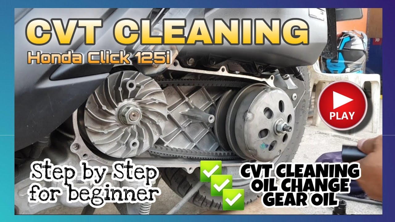 CVT CLEANING | OIL CHANGE | GEAR OIL HONDA CLICK 125i | Tropang Mondie