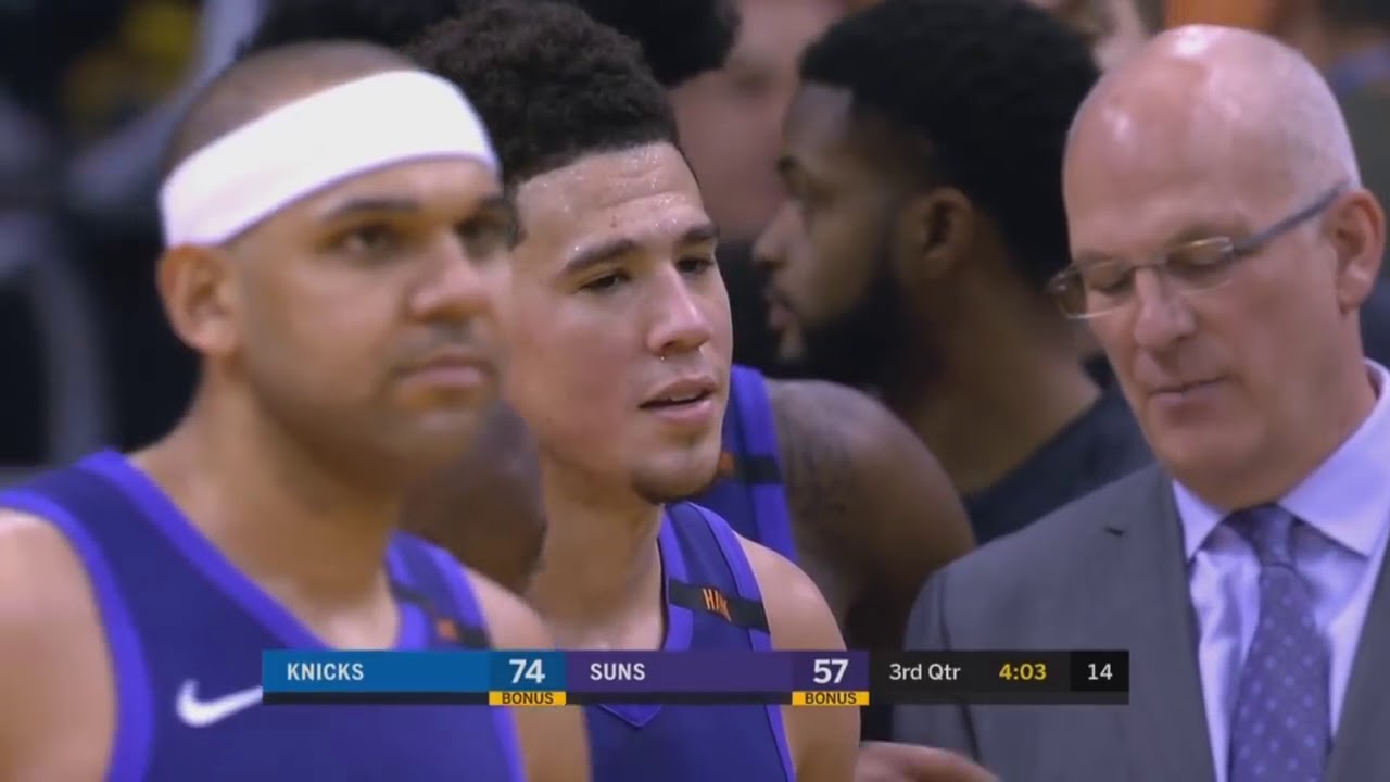 Enes Kanter and Devin Booker Fight & Trash Talk! Devin Booker Ejected After Shoving Enes Kanter!