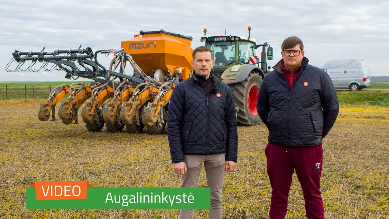 Patirtis ūkyje: kaip veikia juostinė tiesioginės sėjos Mzuri Pro til 4T sėjamoji