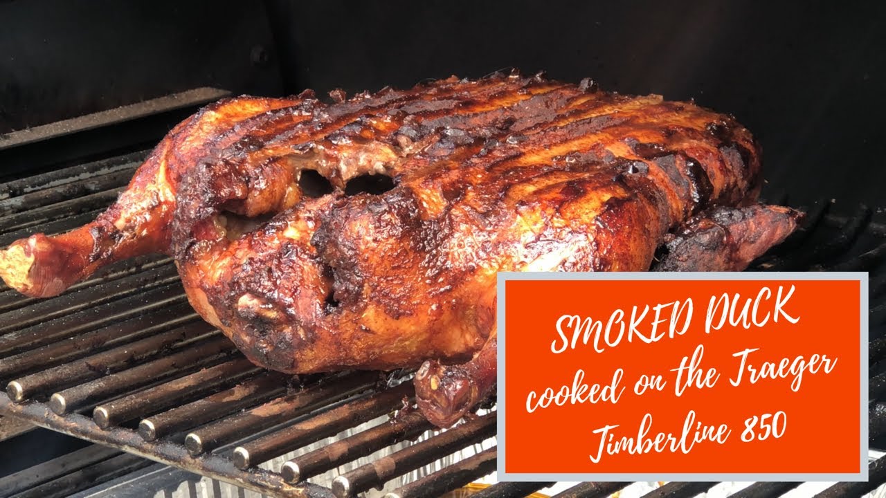 Как закоптить утку на гриле Traeger Timberline 850