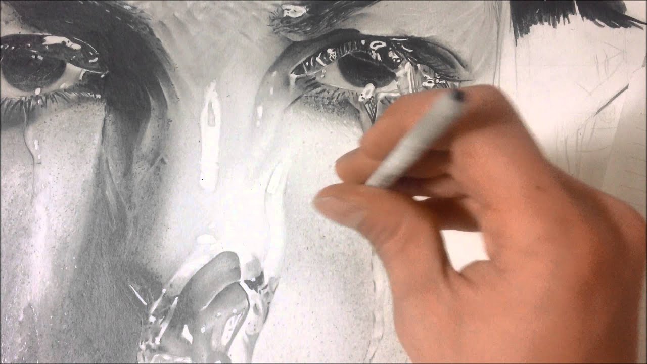 Desenho Realista - Textura de pele usando esfuminho
