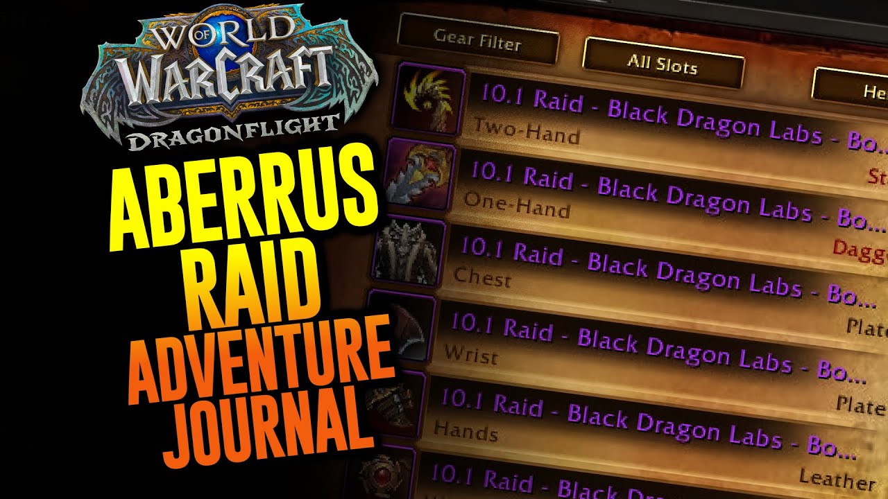 Aberros Raid Bosses - Adventure Journal | Dragonflight 10.1 PTR