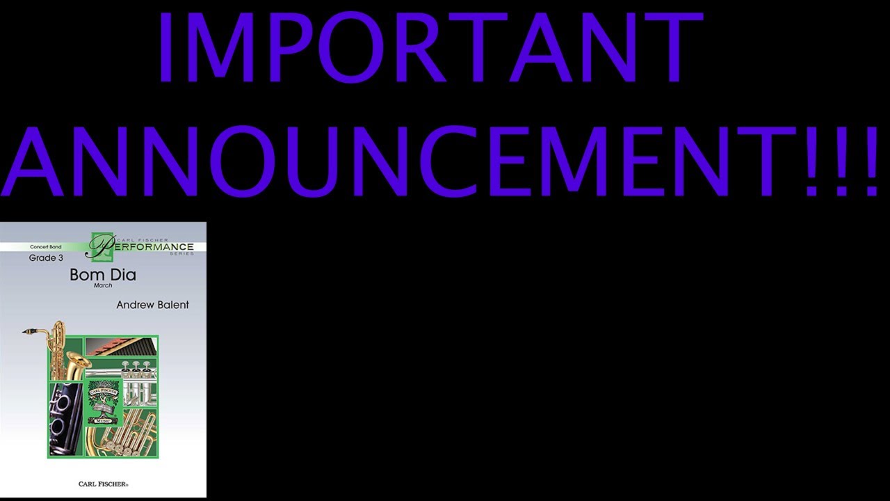 Bom Dia by Andrew Balent | IMPORTANT ANNOUNCEMENT