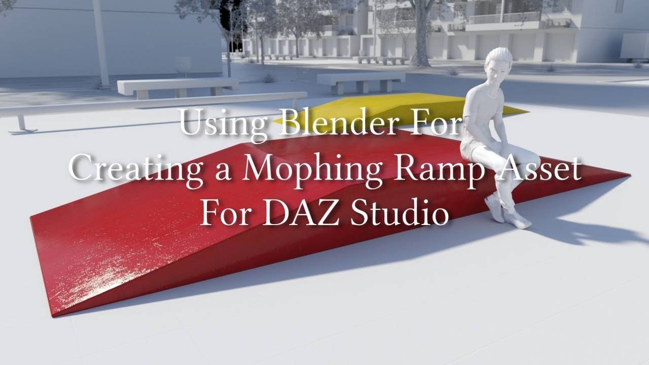 Using Blender Creating a Morphing Ramp Asset For DAZ Studio