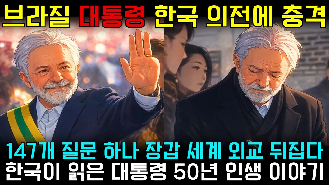브라질 대통령 충격 고백 “한국에 받은 대로 반드시 갚겠다” – 147개 질문서와 장갑 하나가 세계 외교를 바꾼 이유