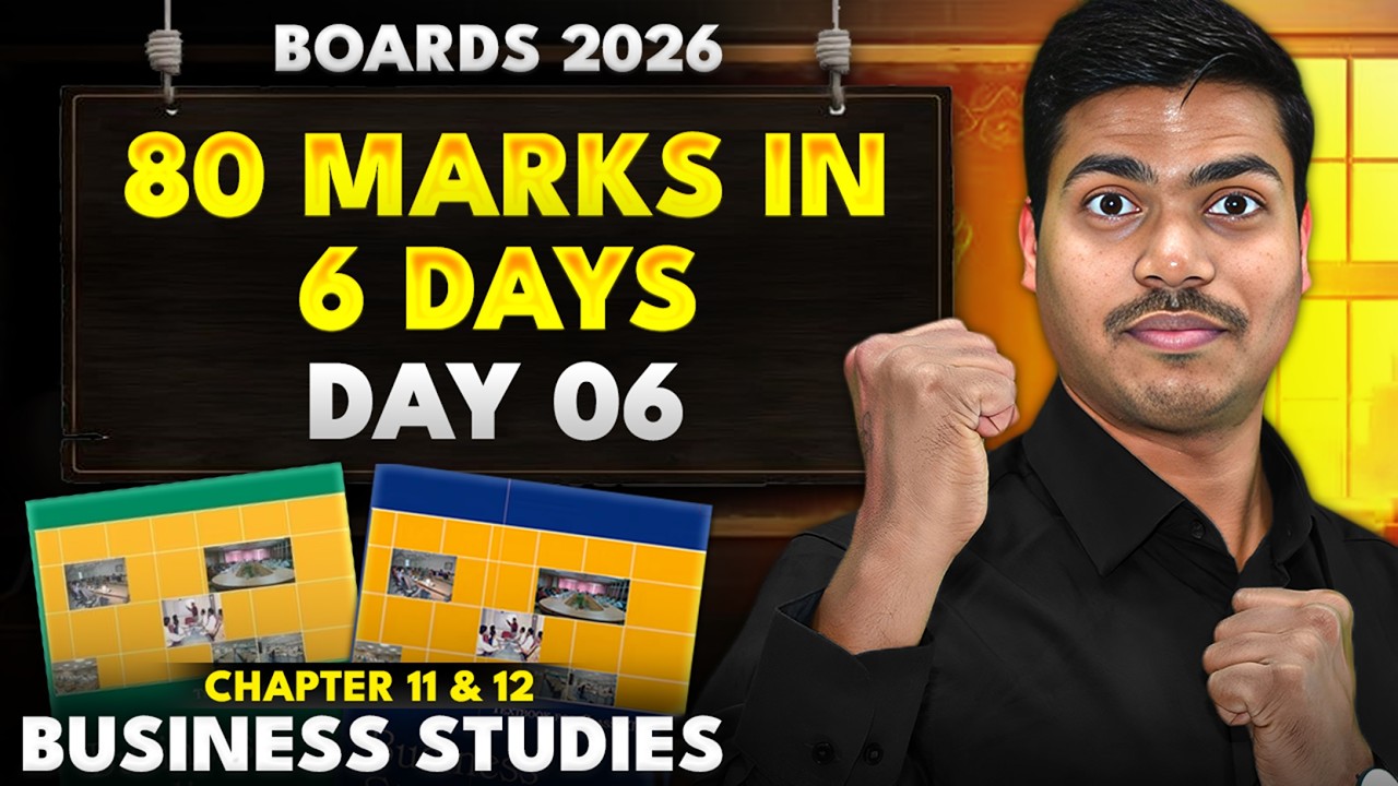Day 6 Marketing management & Consumer Protection | Exam Gap Revision. Class 12 B.St. Board Exam 2026